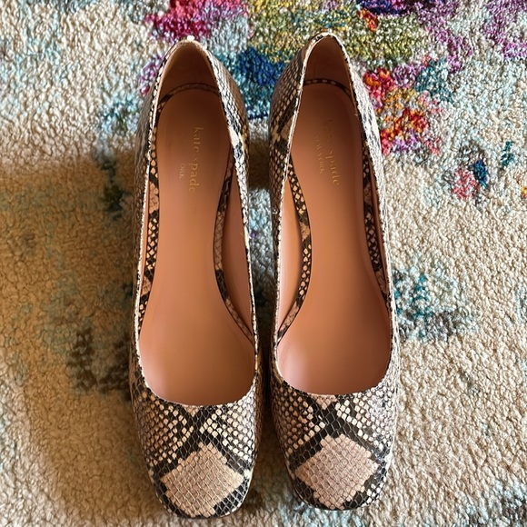 Kate Spade Kylah Snake Skin Heels.  Classic - Picture 2 of 8
